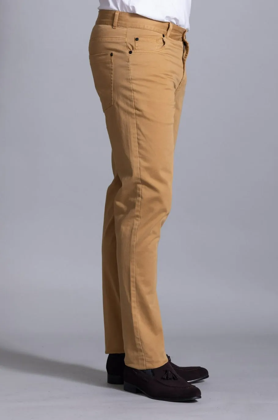 Terry Garment Dyed Chino: Latte