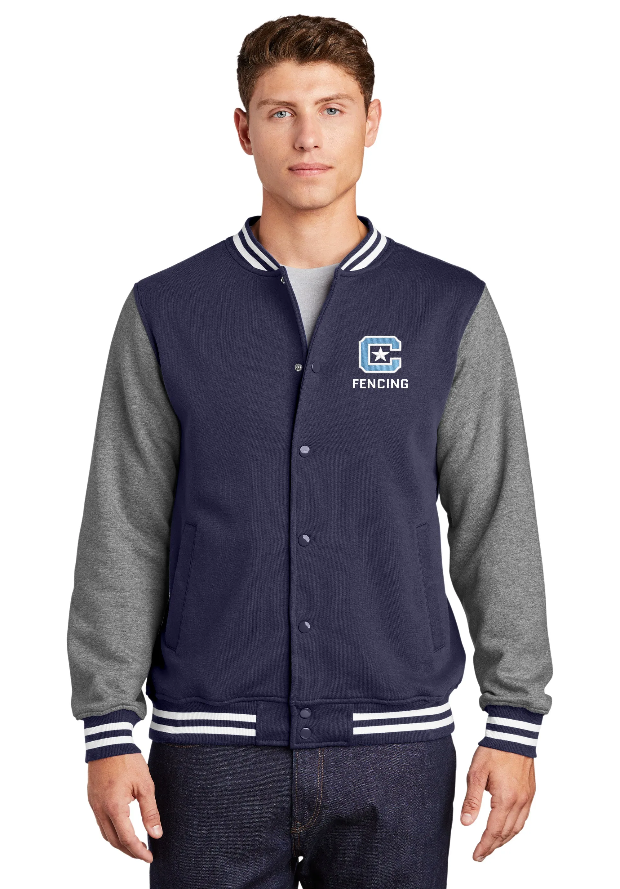 The Citadel C, Club Sports - Fencing, Fleece Letterman Jacket