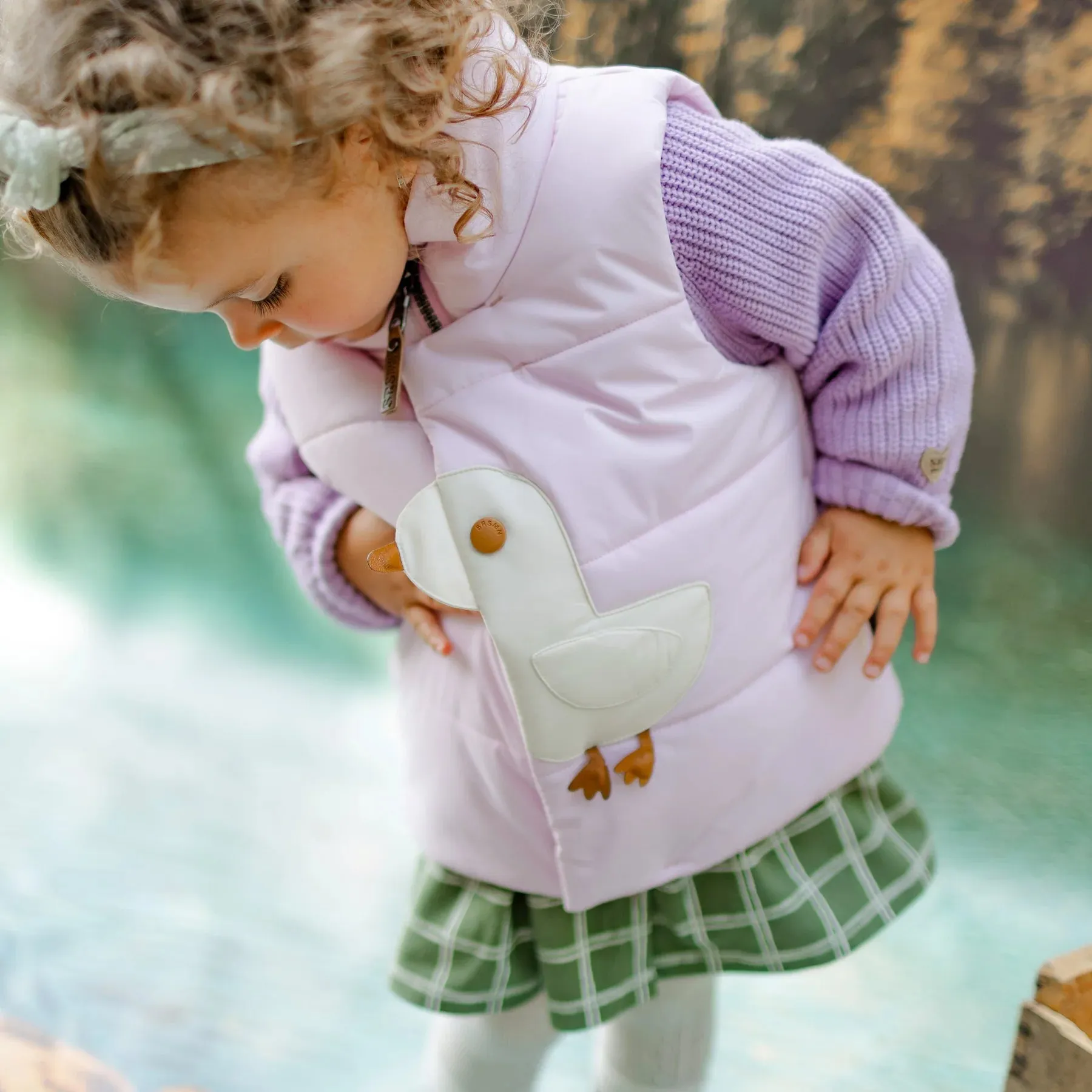 The Duckie Puffer Vest - Pink - BABY