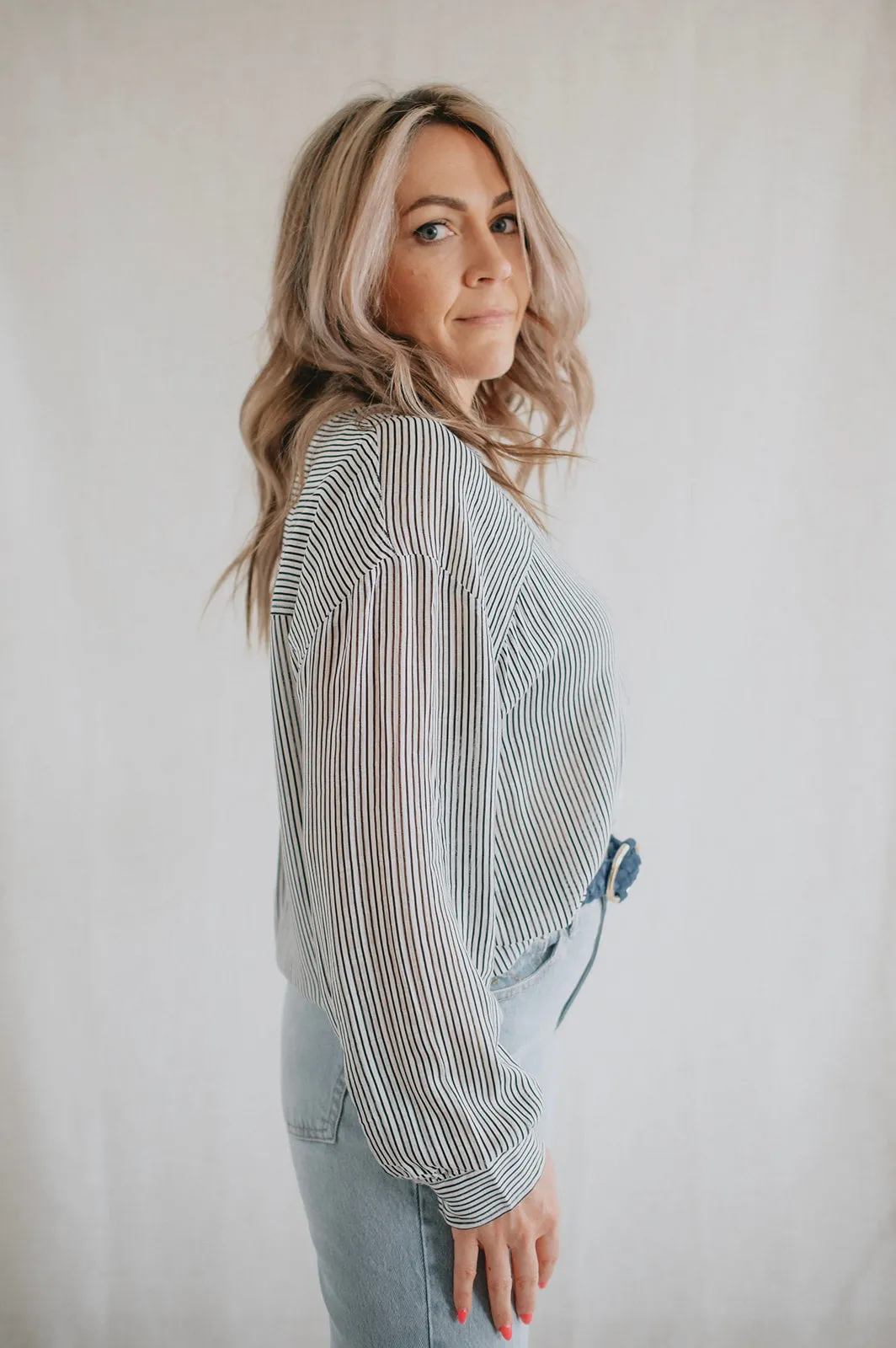 The Ossa Striped Top by Saltwater Luxe