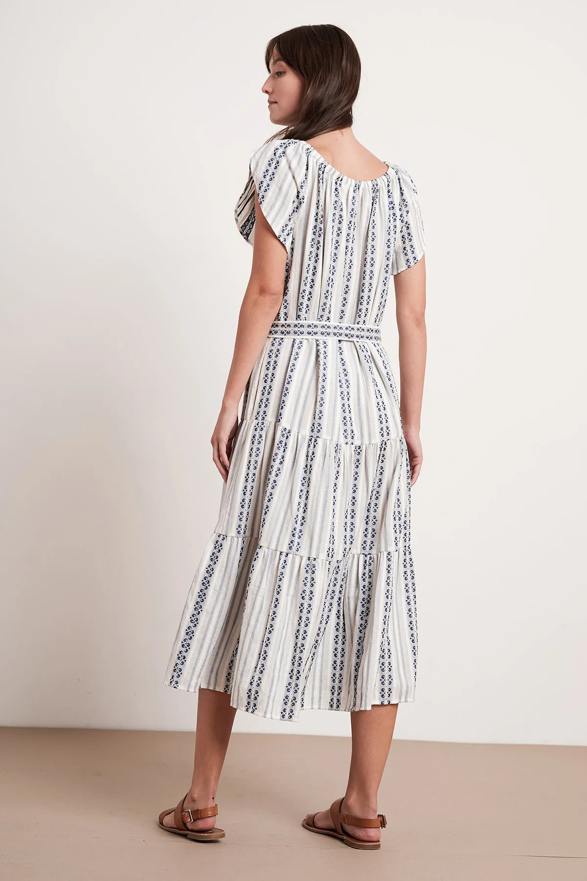 TIAN STRIPE JACQUARD MAXI DRESS