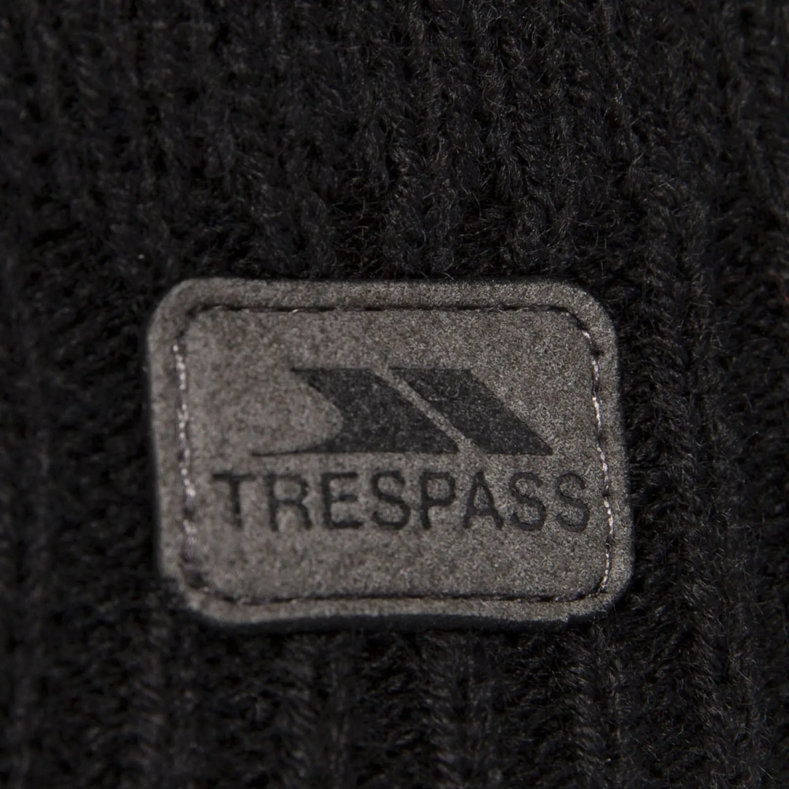 Trespass Unisex Mayfly Waterproof Fleece Lined Beanie Hat - Black