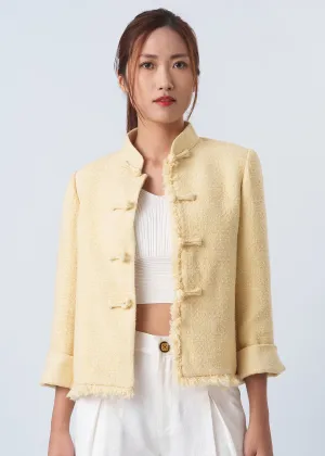 Tweed Tang Jacket (Pale Yellow)