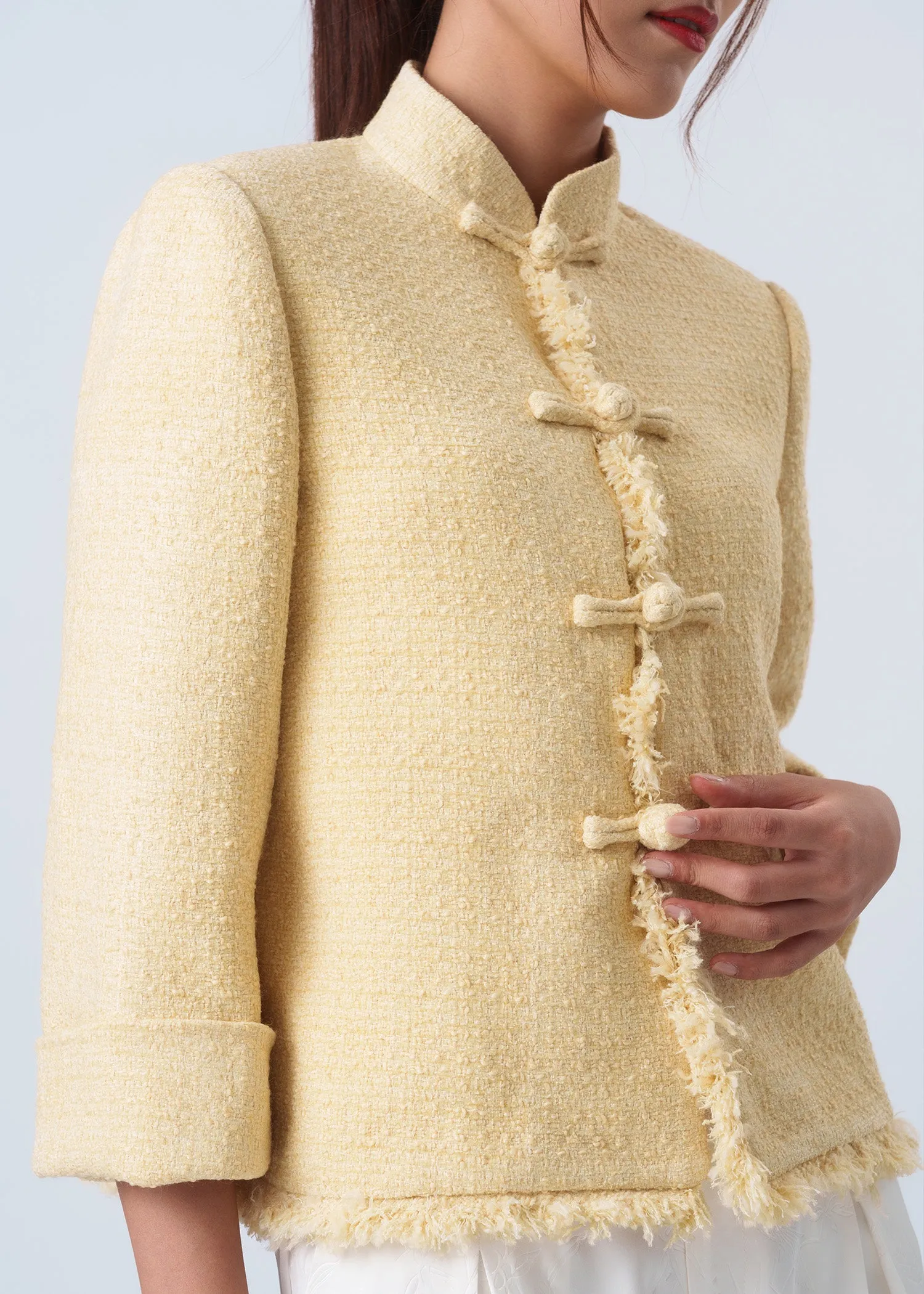 Tweed Tang Jacket (Pale Yellow)