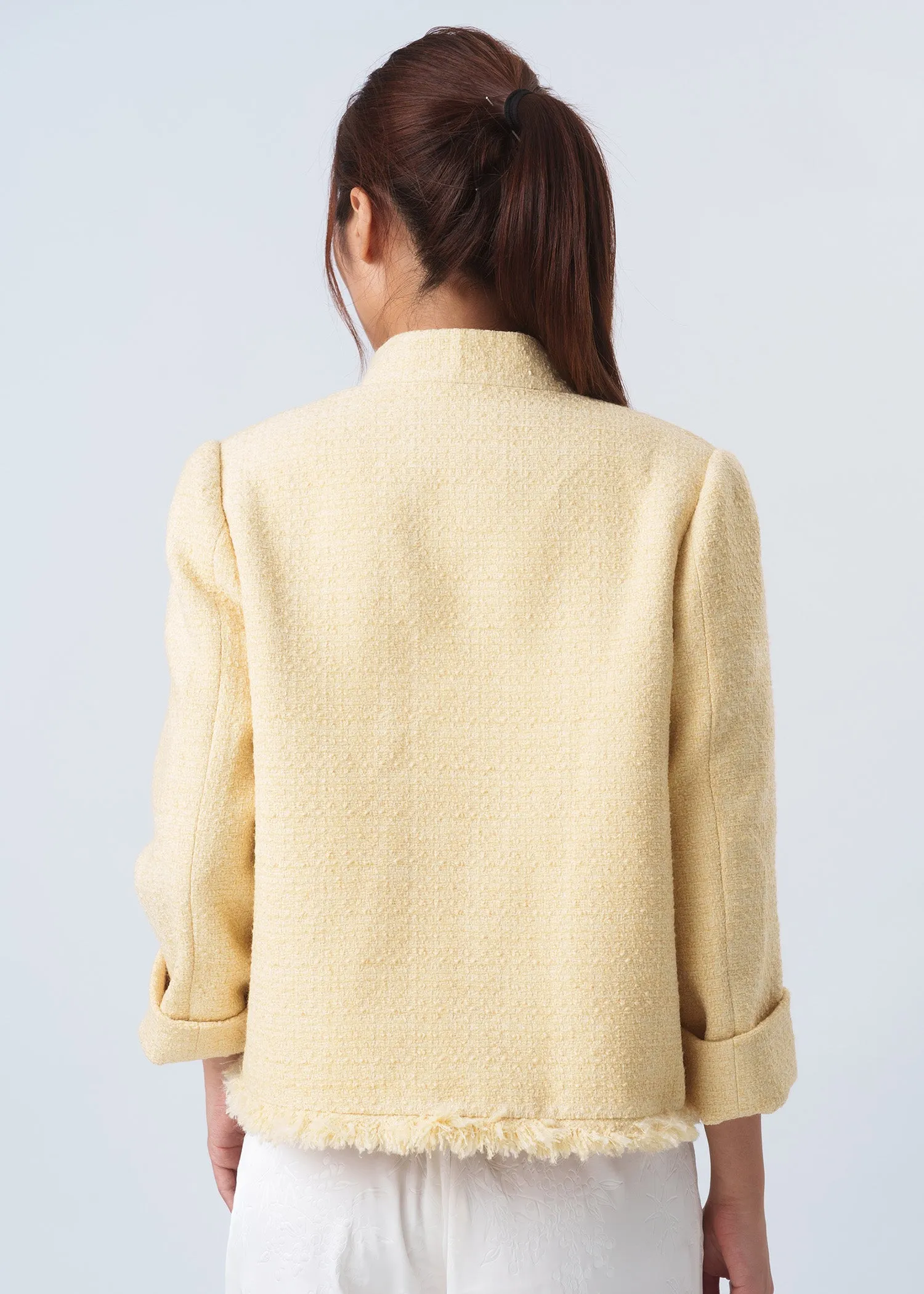 Tweed Tang Jacket (Pale Yellow)