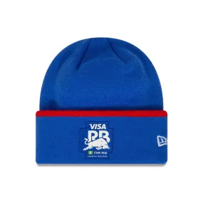 Visa Cash App RB F1 New Era Wide Cuff Knit Beanie - Dark Blue