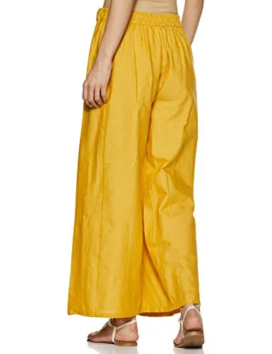 W for Woman Women's Flared Pants (19FEW60234-211529_Yellow_12)