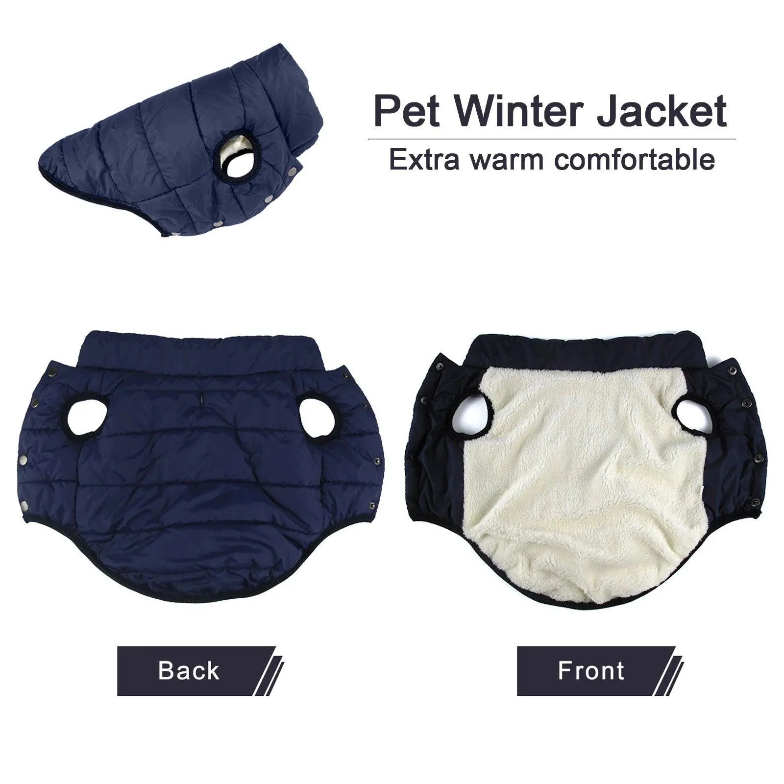 Winter Pup Warmer: Cozy Fleece Dog Jacket for Cold Weather Styling