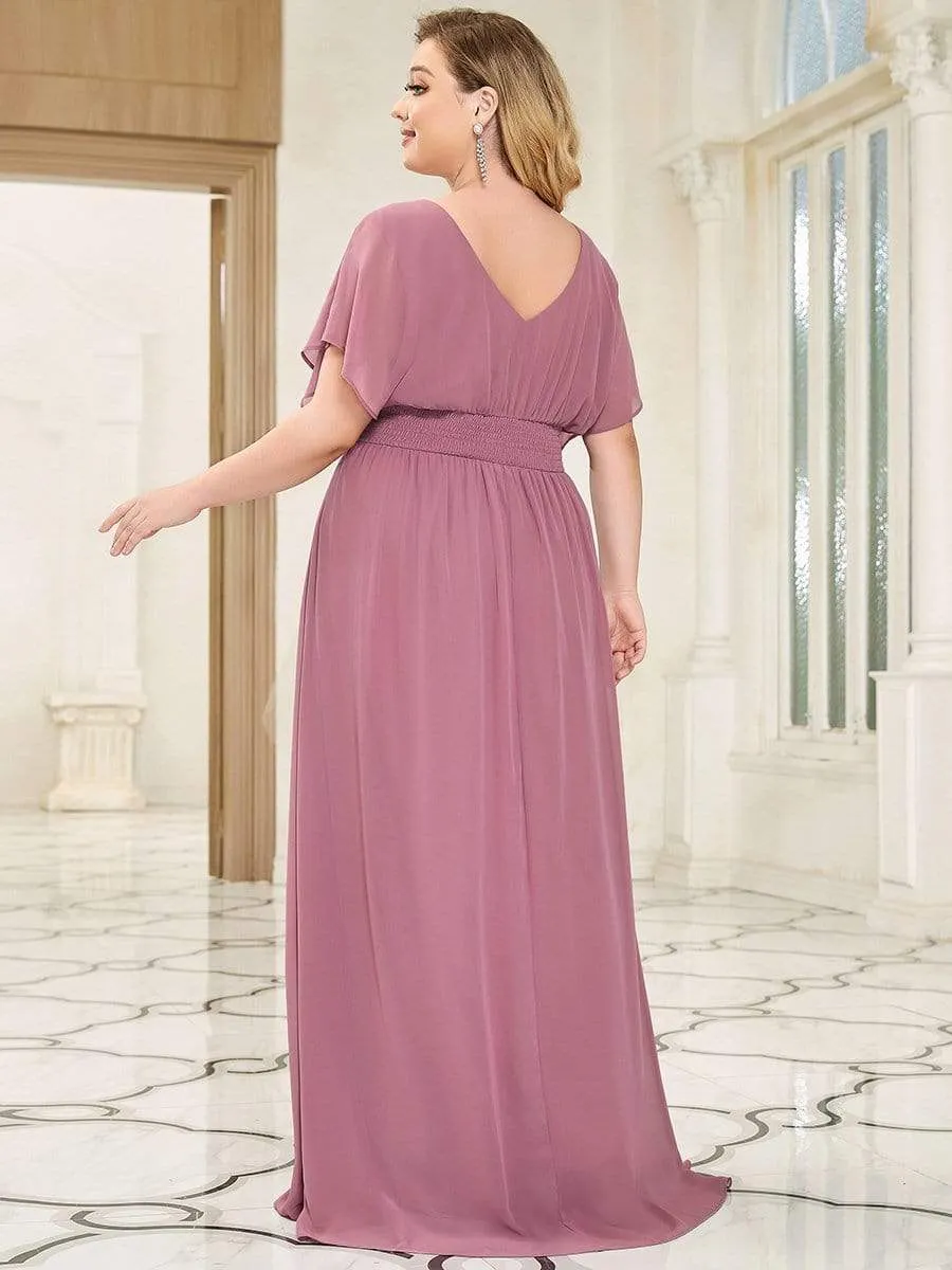 Women's A-Line Empire Waist Maxi Chiffon Evening Dress