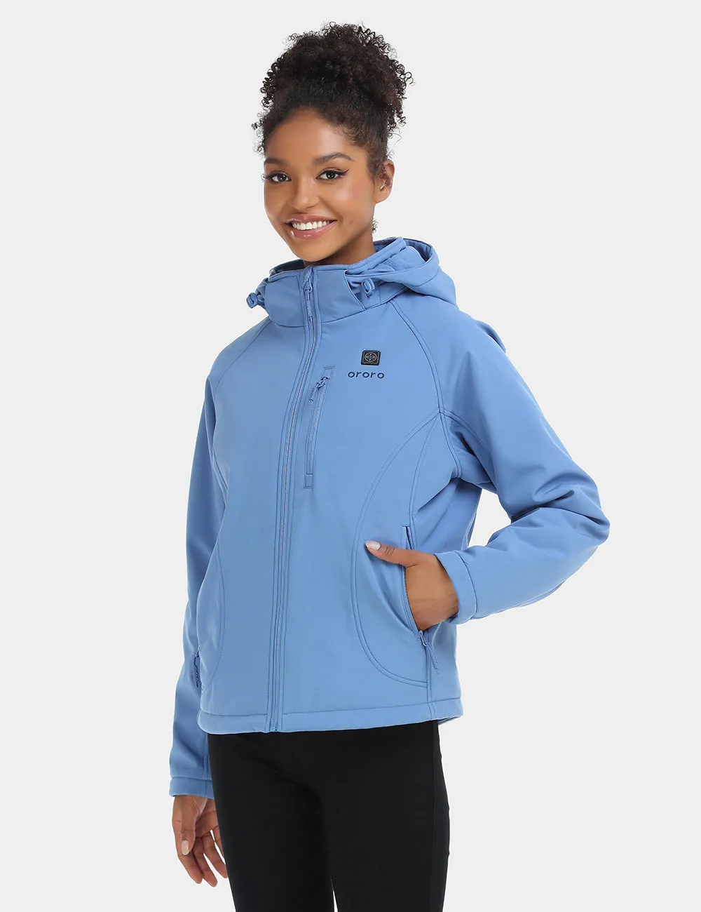 Women's Classic Heated Jacket - Blue/Orange (Apparel Only)