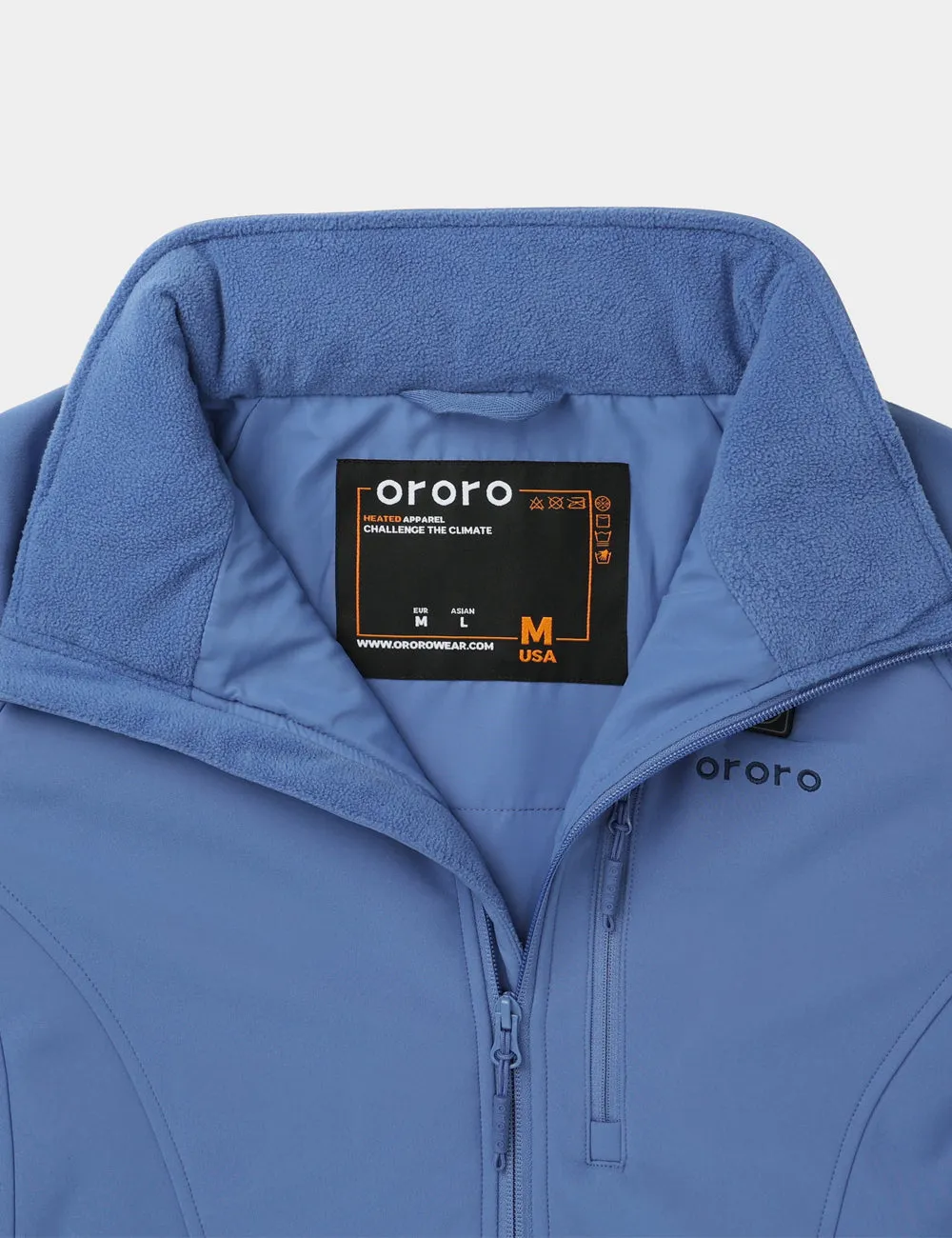 Women's Classic Heated Jacket - Blue/Orange (Apparel Only)