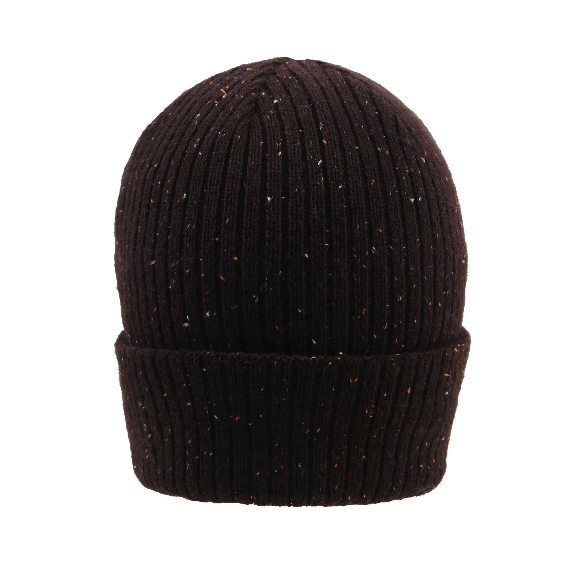 Women’s Ribbed Knit Beanie Hat with Marl Yarn