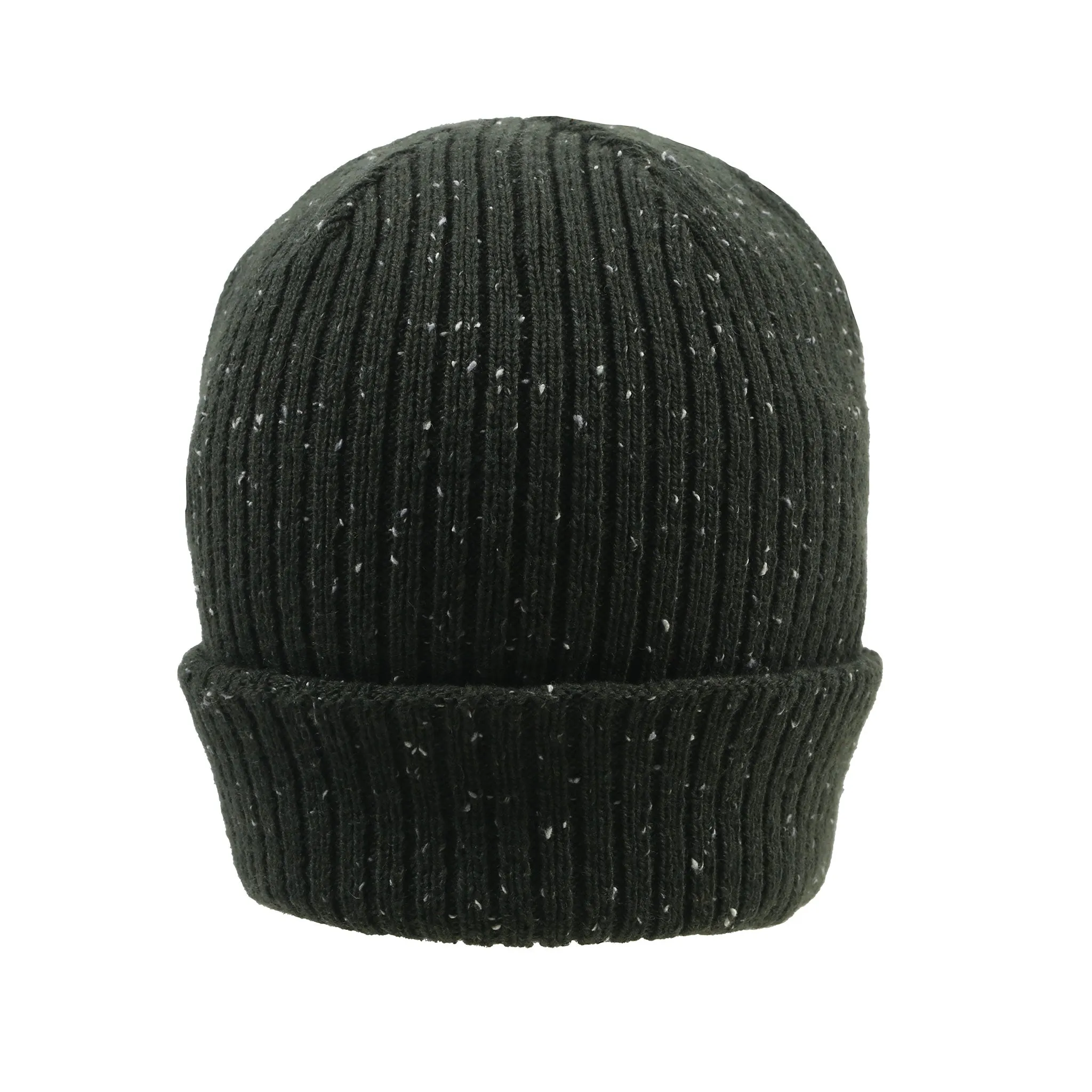 Women’s Ribbed Knit Beanie Hat with Marl Yarn