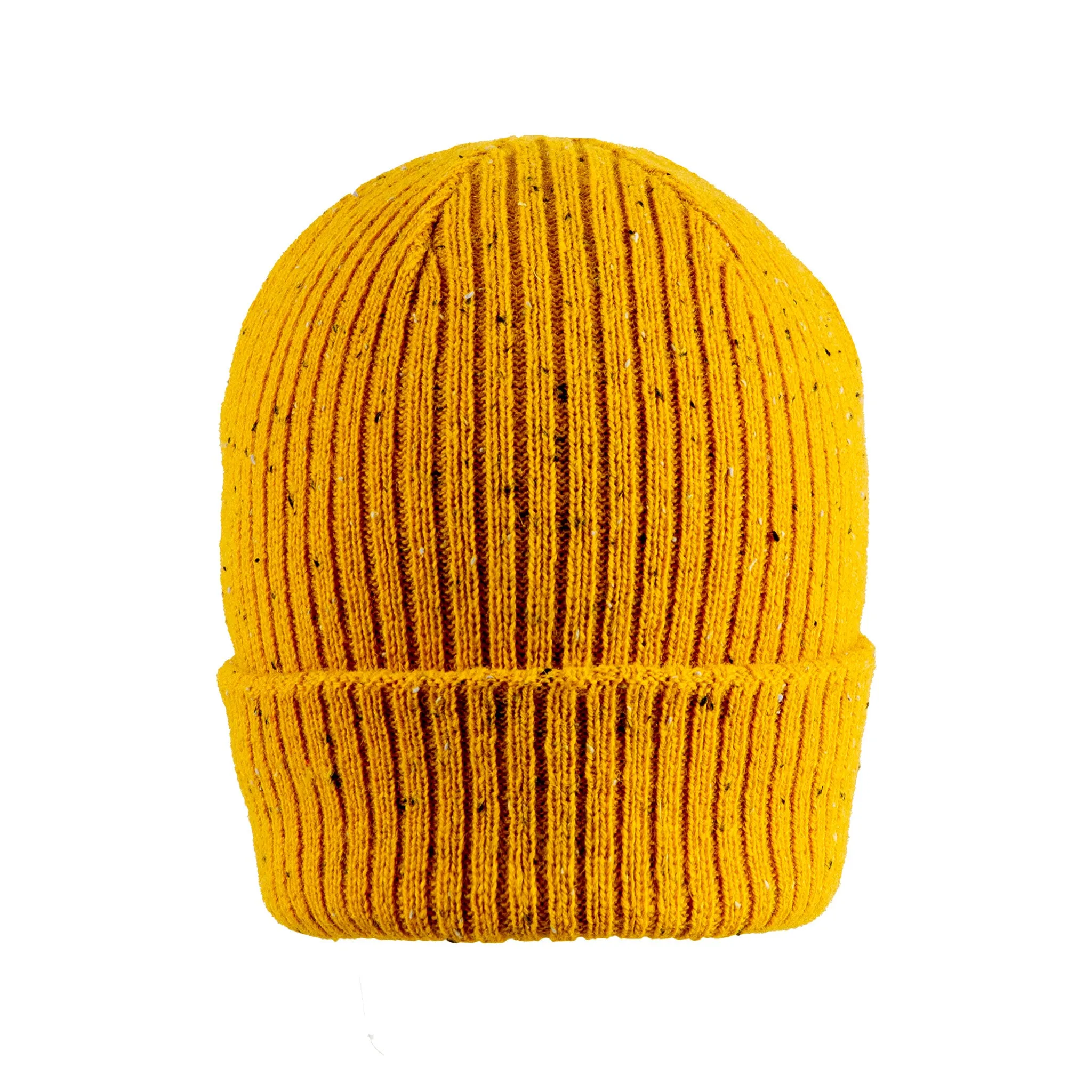 Women’s Ribbed Knit Beanie Hat with Marl Yarn