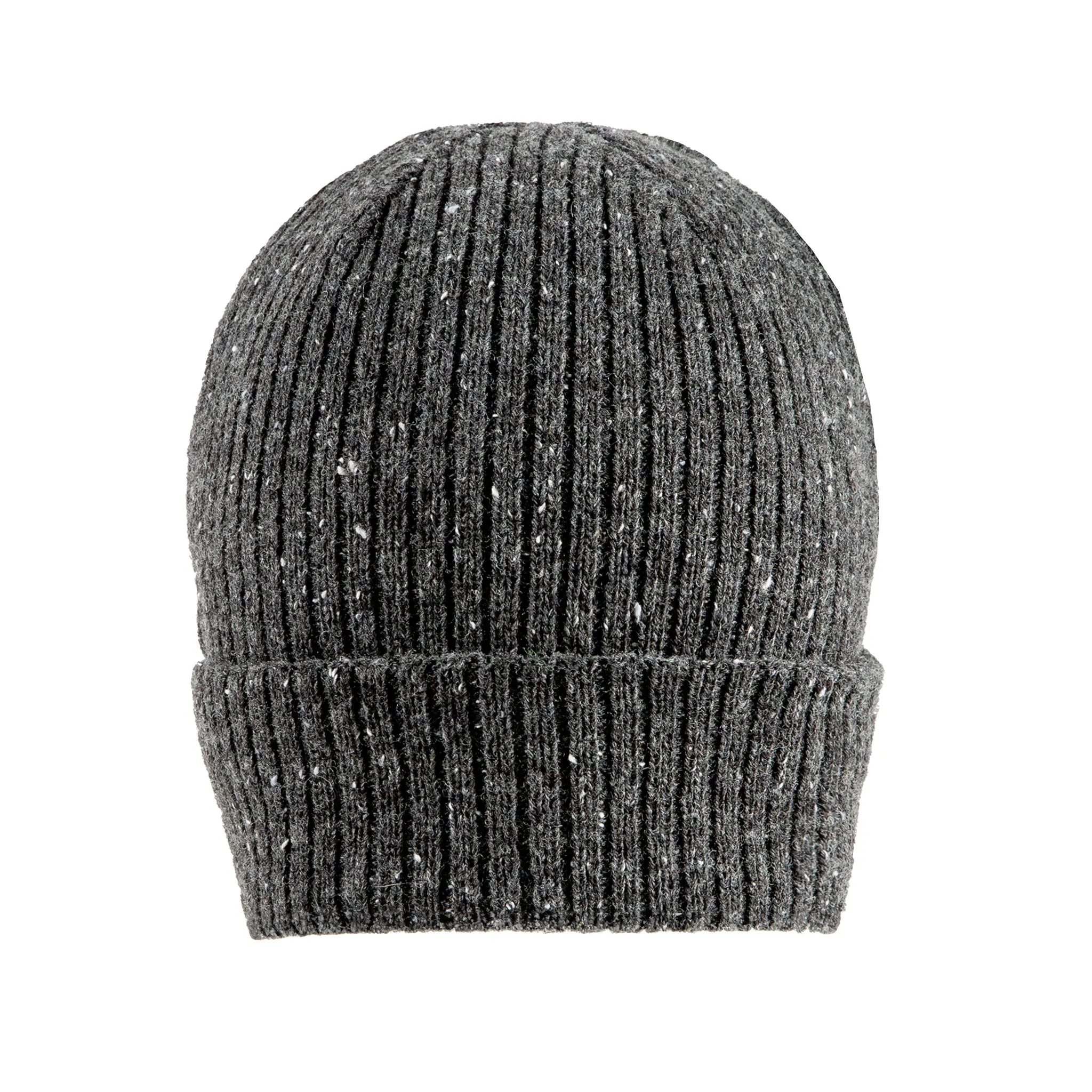 Women’s Ribbed Knit Beanie Hat with Marl Yarn