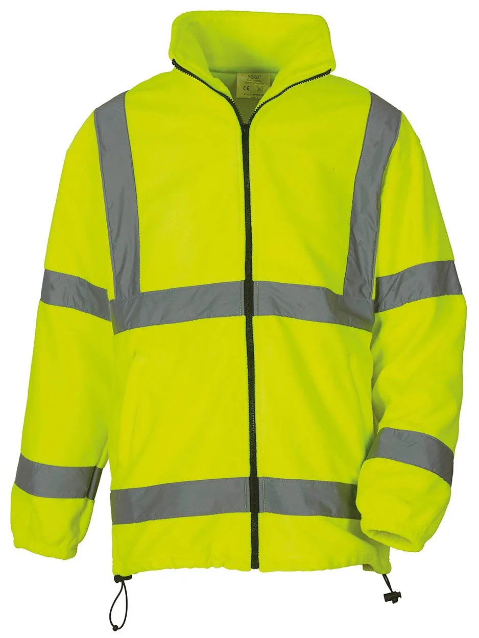 YK042 Hi-vis heavyweight fleece jacket (HVK08)