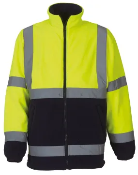 YK042 Hi-vis heavyweight fleece jacket (HVK08)