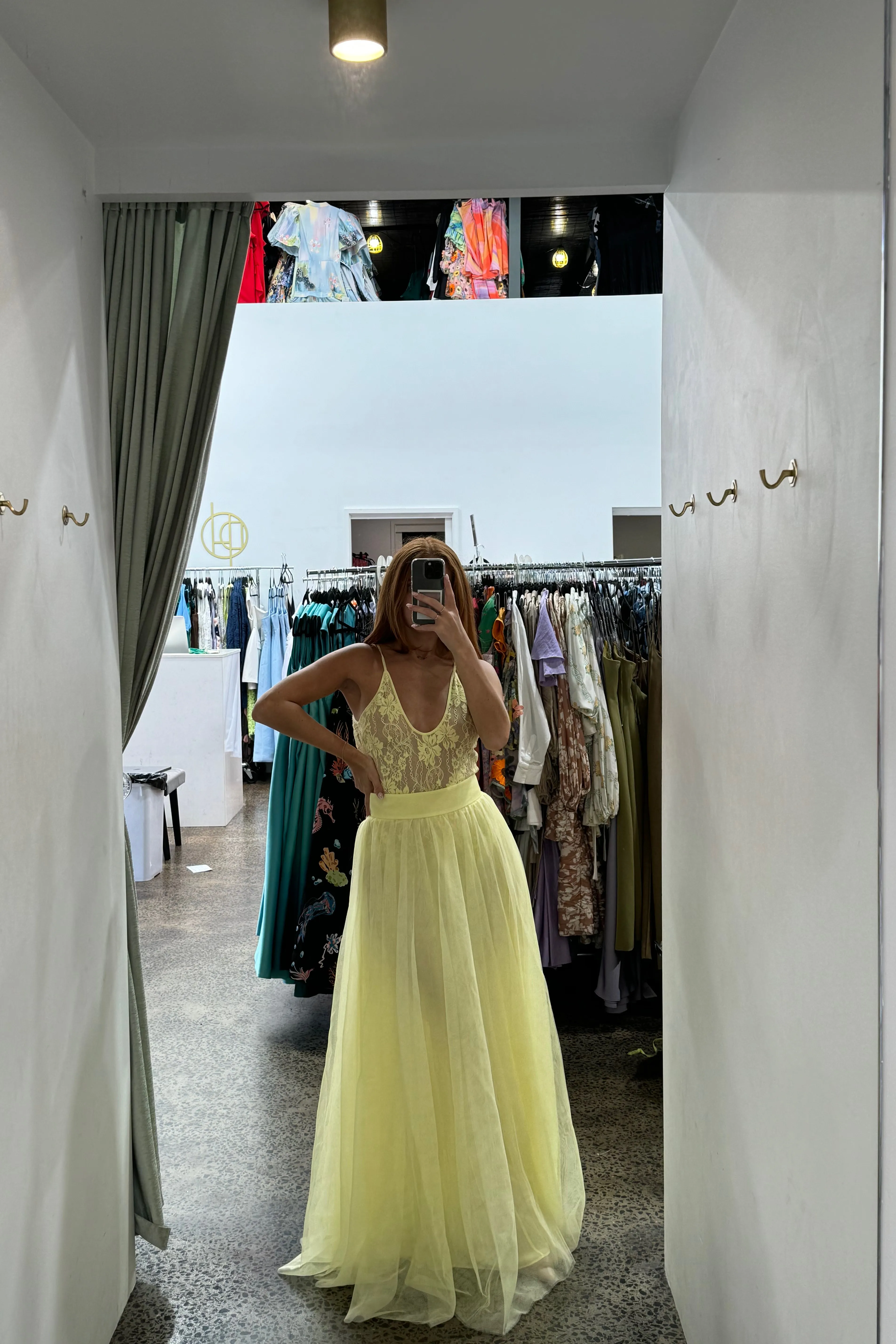 Zimmermann Tulle Skirt - Lemon