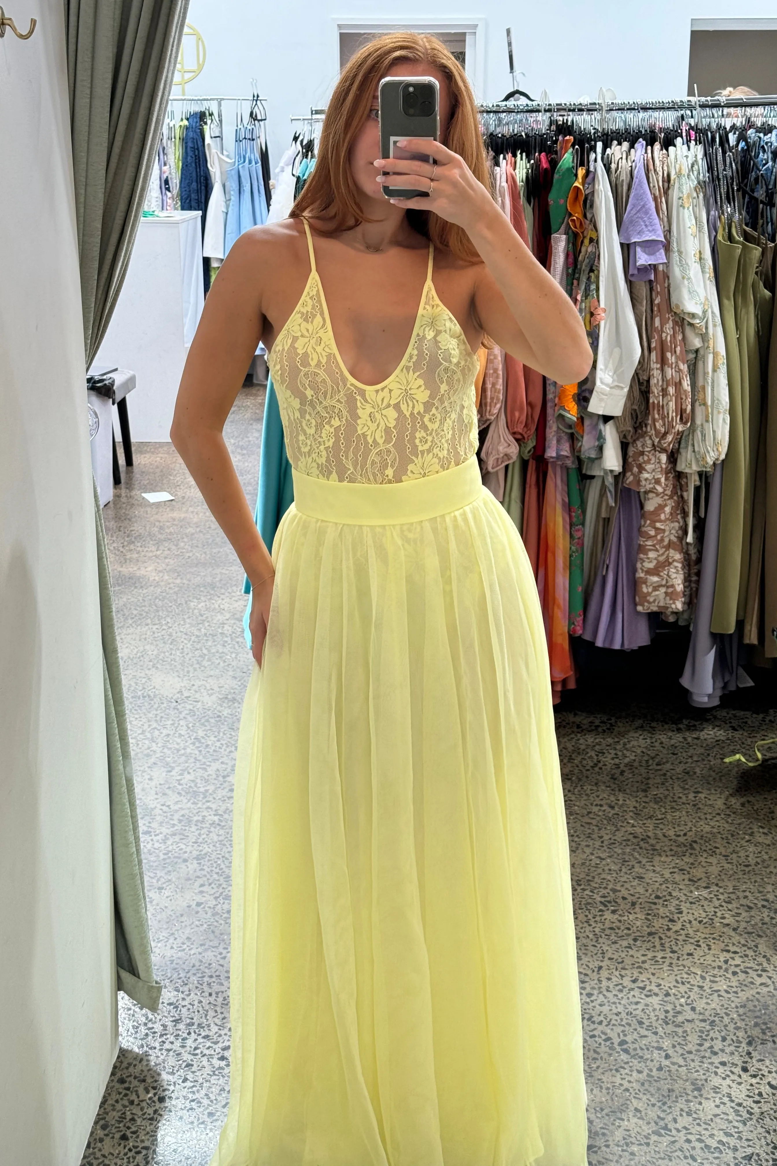 Zimmermann Tulle Skirt - Lemon